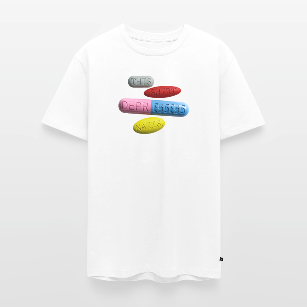 This shirt depressess Nazis Pills T-Shirt - Weiß