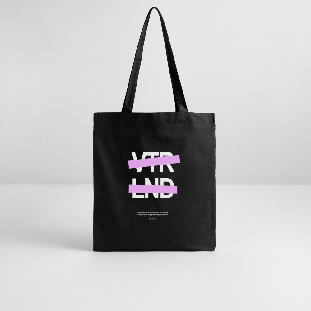 -V-T-R-L-N-D- Totebag - Schwarz