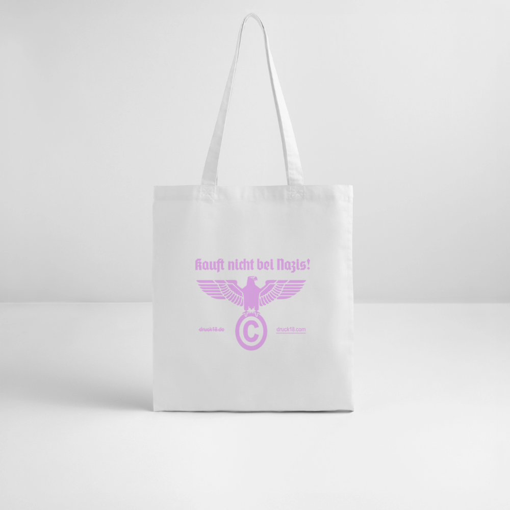 Druck18 "Kauft nicht bei Nazis" Totebag - Weiß