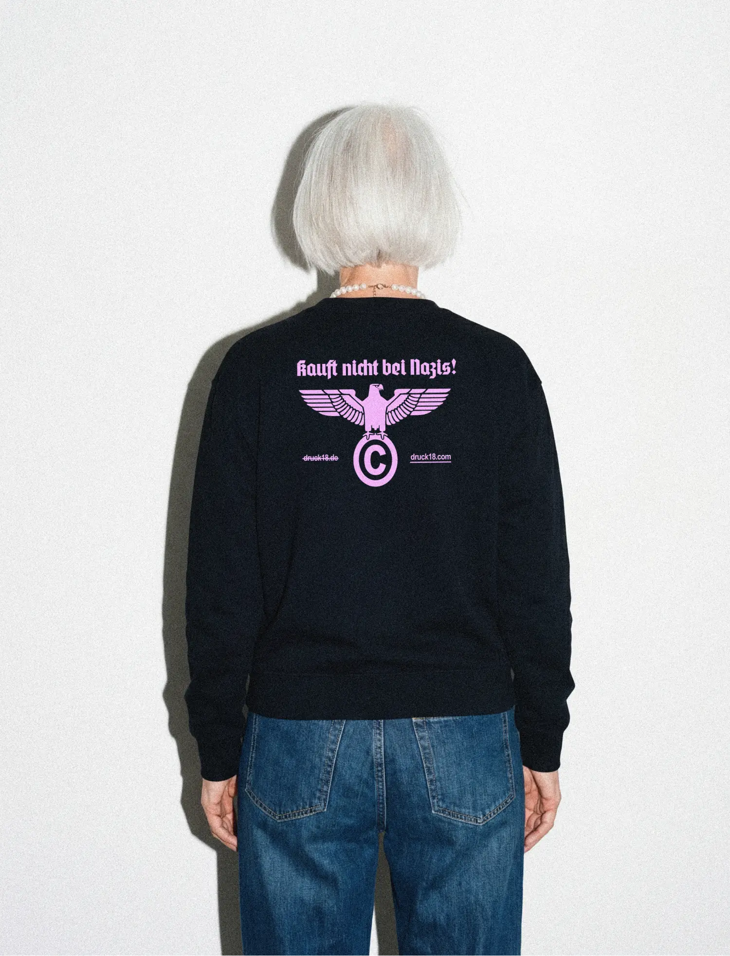 Druck18 "Kauft nicht bei Nazis" Sweatshirt