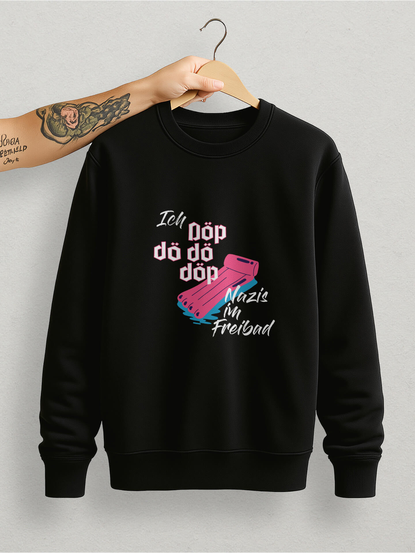 Ich Döp Nazis im Freibad Pullover