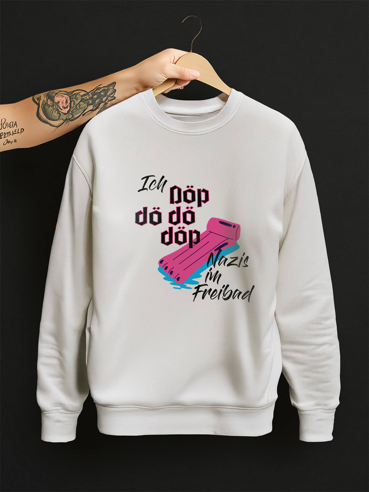 Ich Döp Nazis im Freibad Pullover